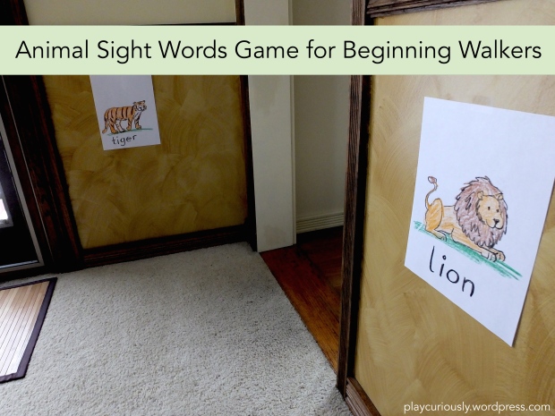 Animal Sight words for beginning walkers: great start for early reading!!